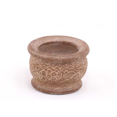 کاسه‎ ‎سنگی‎ ‎‎پایه دار‎ ‎‎‎نقش برجسته‎ ‎‎‎سایز‎ ‎10‎ cm‎ ‎ ‎‎رنگ‎ ‎قهوه ای‎ ‎ ‎‎طرح‎ ‎گلستان‎ ‎ ‎‎‎‎